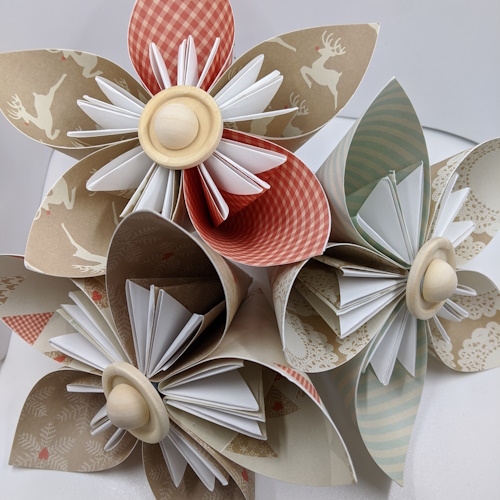 Christmas Paper Flower Bunch