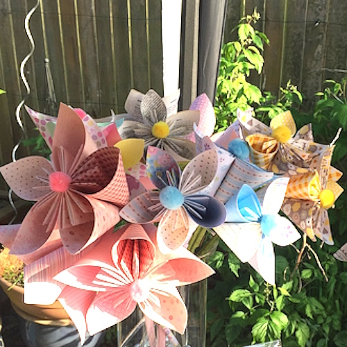 Personalised Paper Flower Bunch