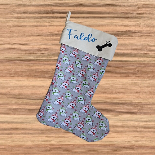 Personalised Pet Winter Dogs Stocking