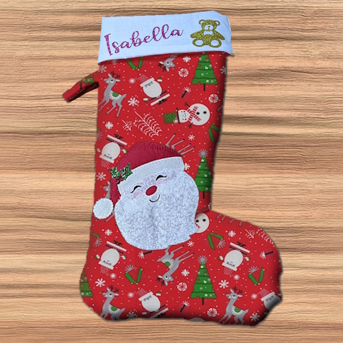 Personalised Christmas Reindeer Stocking